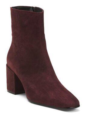 NAPOLEONI Made In Italy Suede Heel Booties
